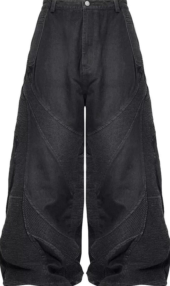 ALIEN RIPPLE WIDE LEG JEANS