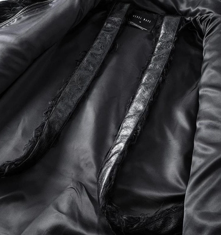 PATCHWORK LEATHER FUR JACKET