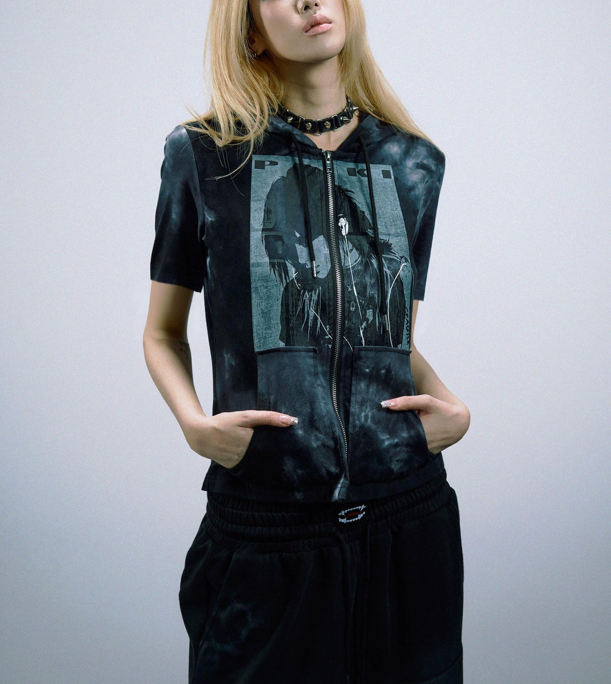 ハンドメイド タイダイ スリムフィット Tシャツ