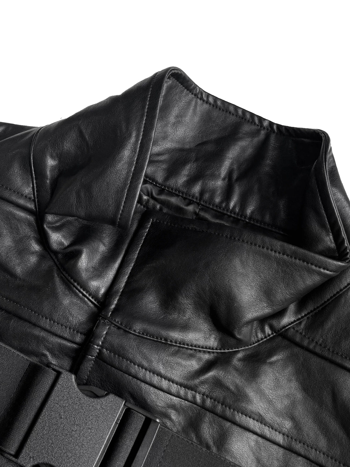 ASYMMETRIC LEATHER JACKET