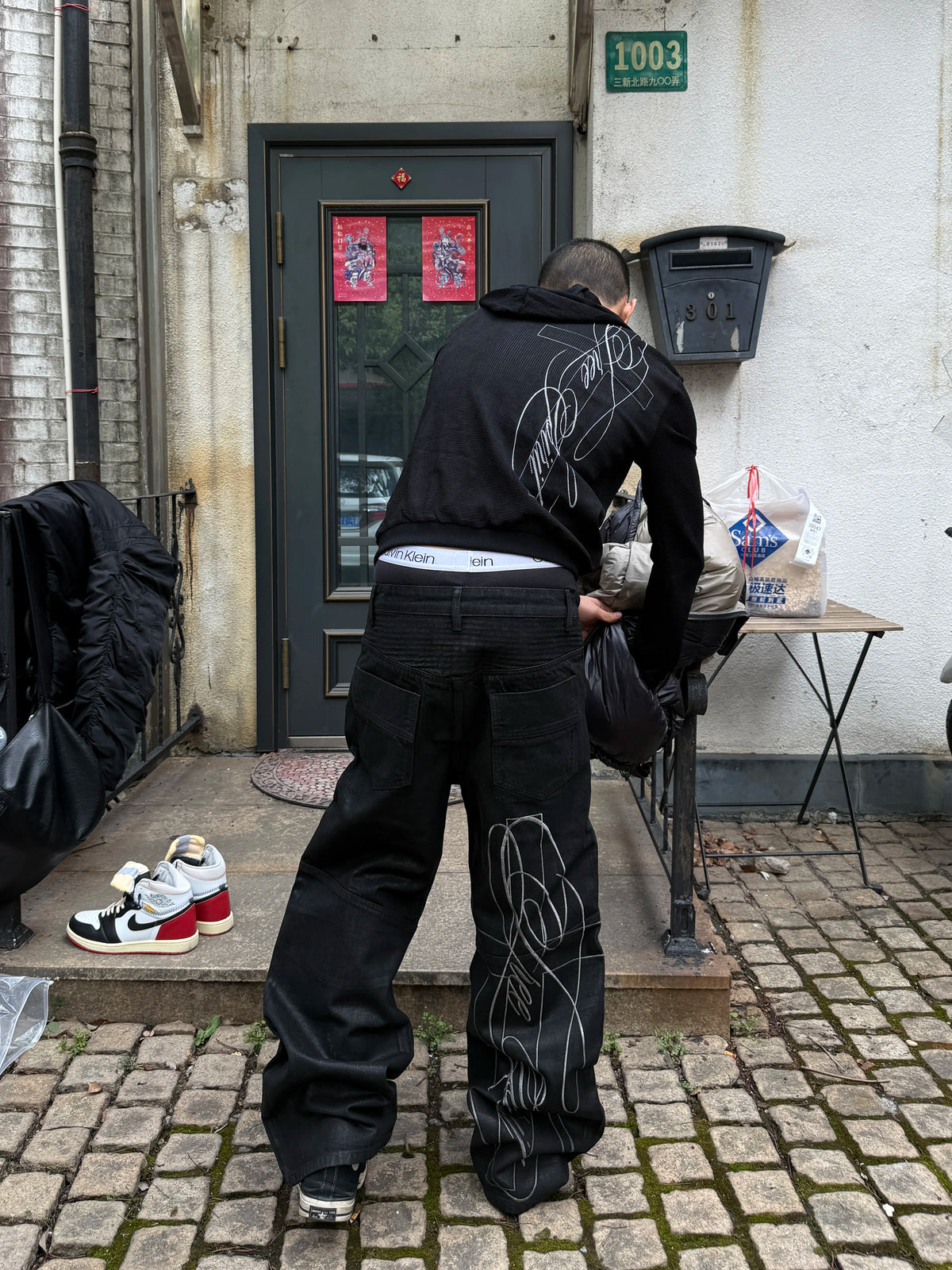 HEAVYWEIGHT BIKER JEANS WITH KNEE PADS