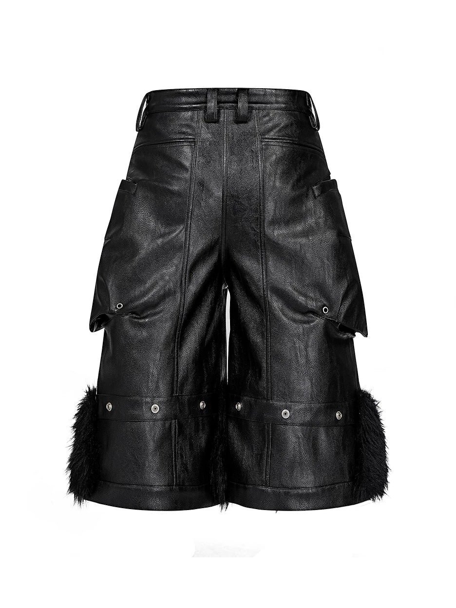 WRESTLER WAXED LEATHER PANTS