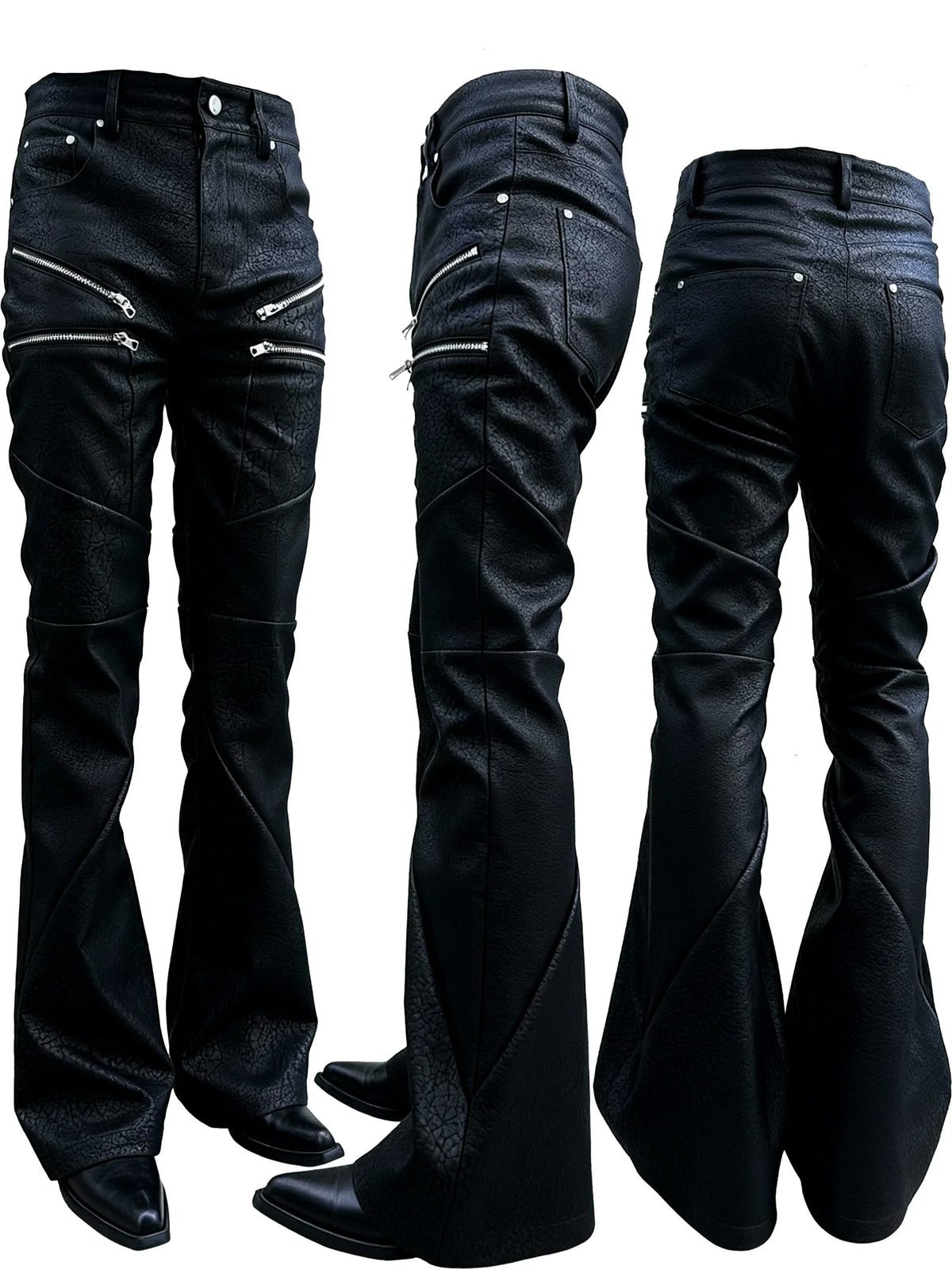 DARK PUNK SLIM FIT LEATHER PANTS