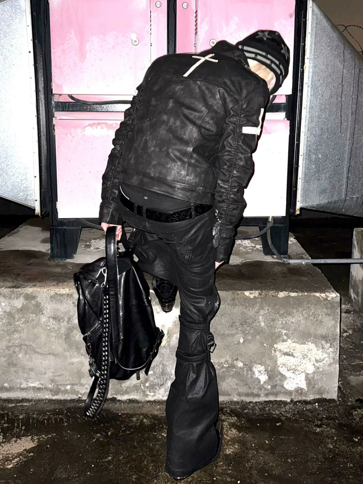 PUNK CROSS BUCKLE JACKET