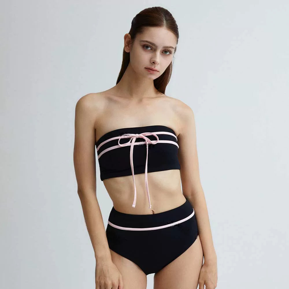 SEDUCTIVE BOW-TIE HIGH-WAISTED BIKINI