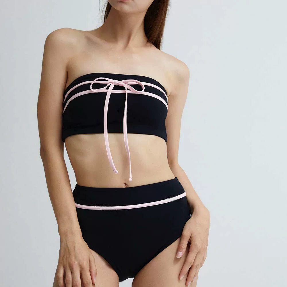 SEDUCTIVE BOW-TIE HIGH-WAISTED BIKINI