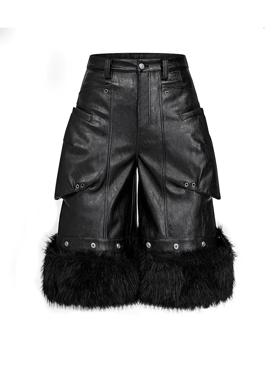 WRESTLER WAXED LEATHER PANTS