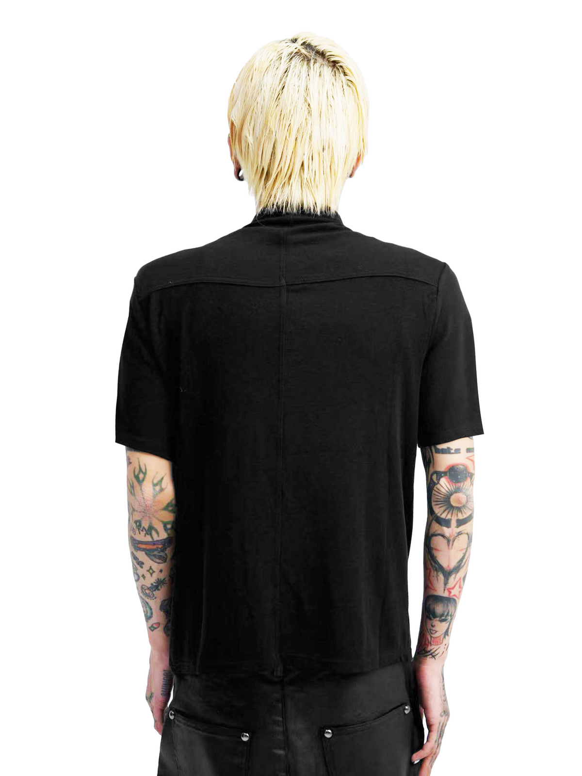 DARKNESS KNIT SQUARE COLLAR DRESS