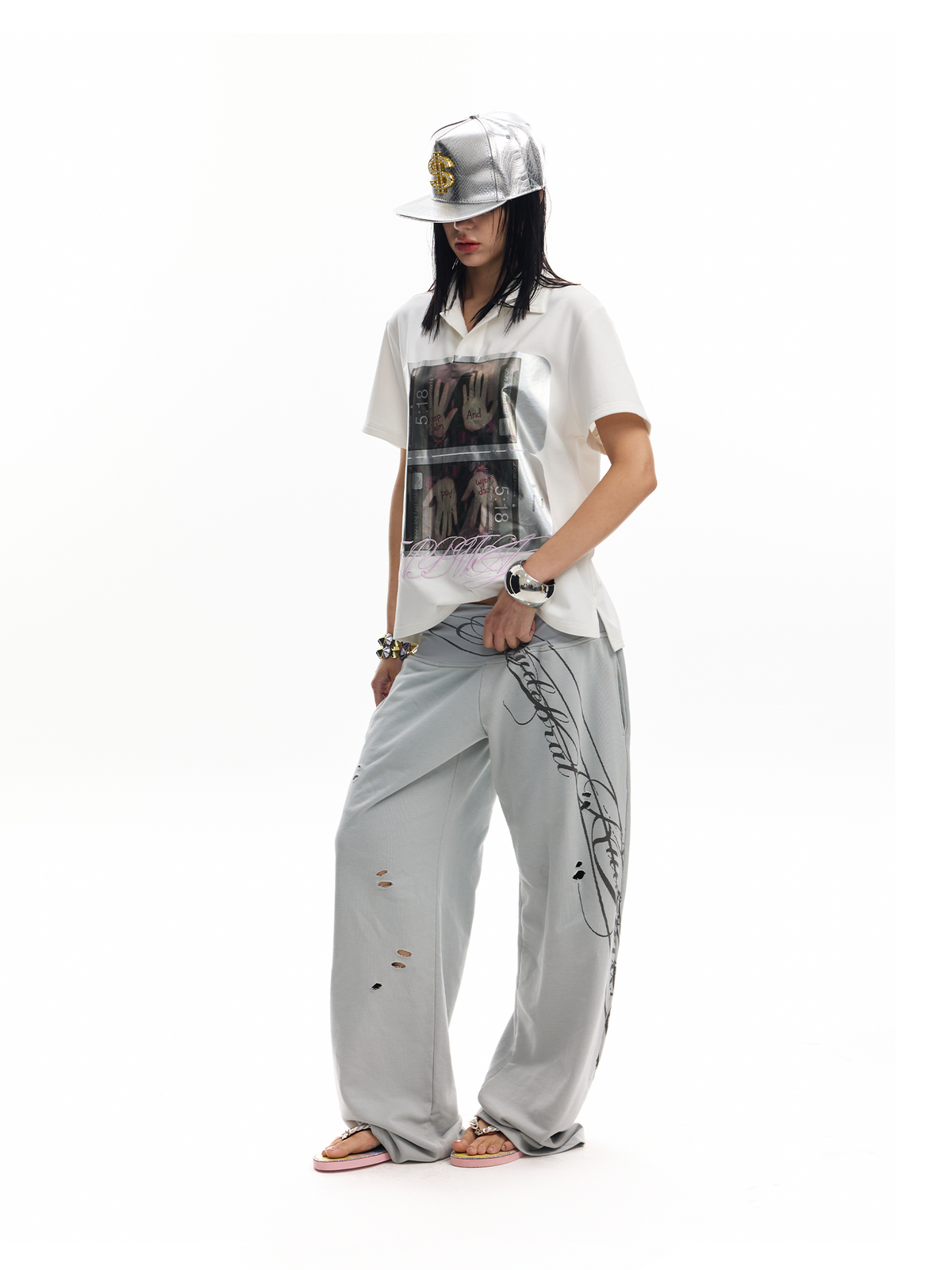 LIQUID METALLIC POLO SHIRT