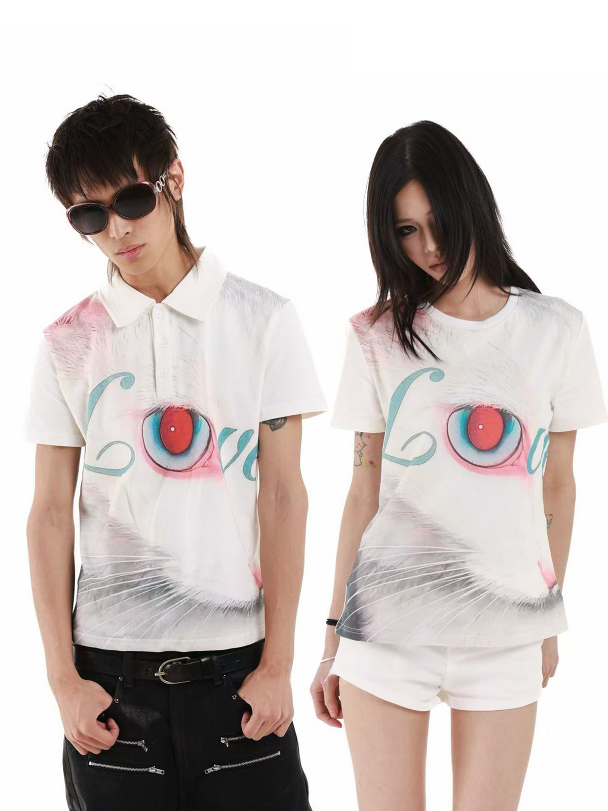 SPIRIT CAT ALL-OVER PRINT POLO