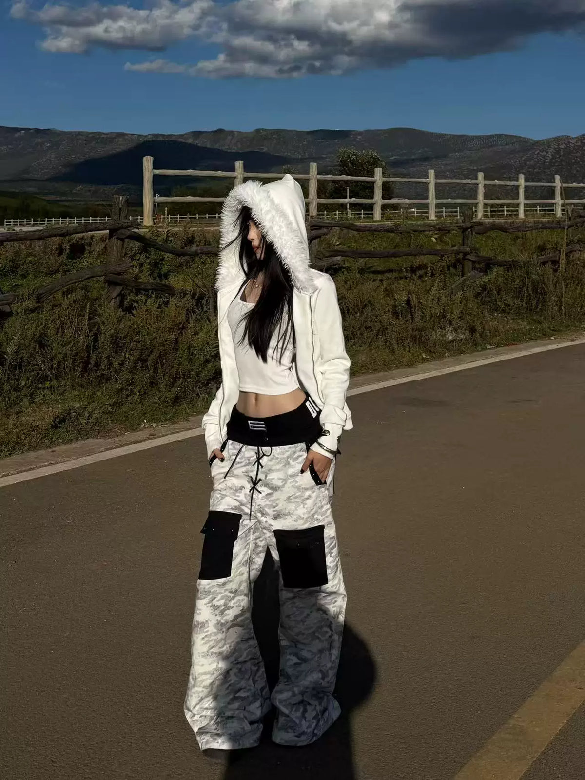 CUSTOM CAMOUFLAGE DENIM PANTS