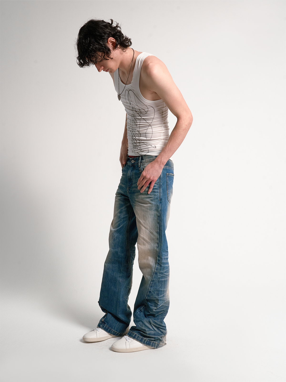 GHOST CLAW WASHED BLUE JEANS