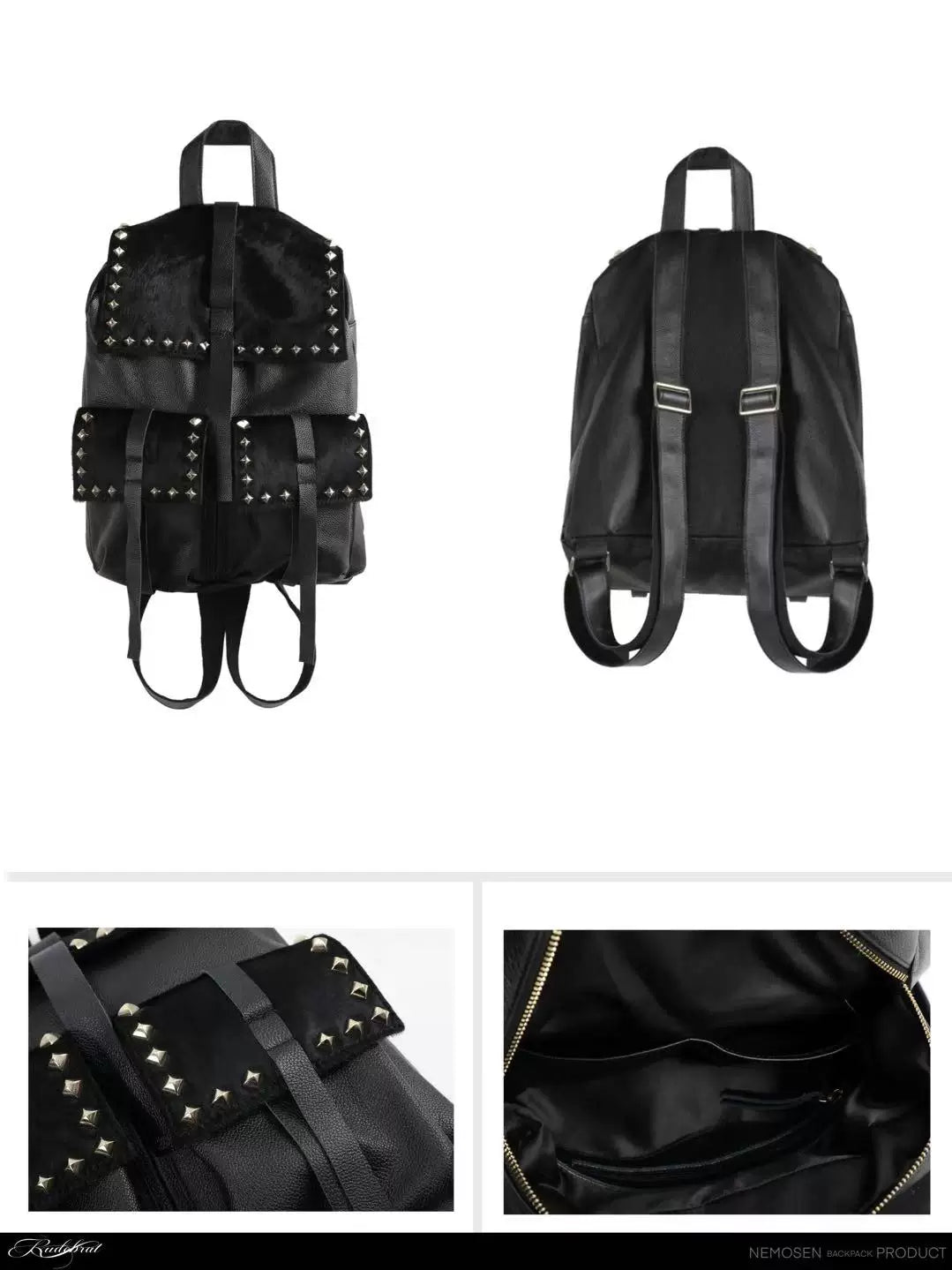 PUNK LEATHER SHOULDER BAG