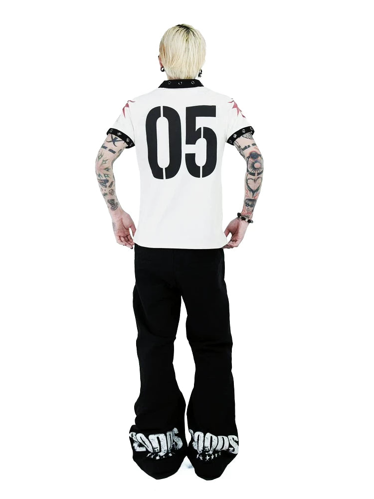 VINTAGE SKULL GRAPHIC POLO SHIRT