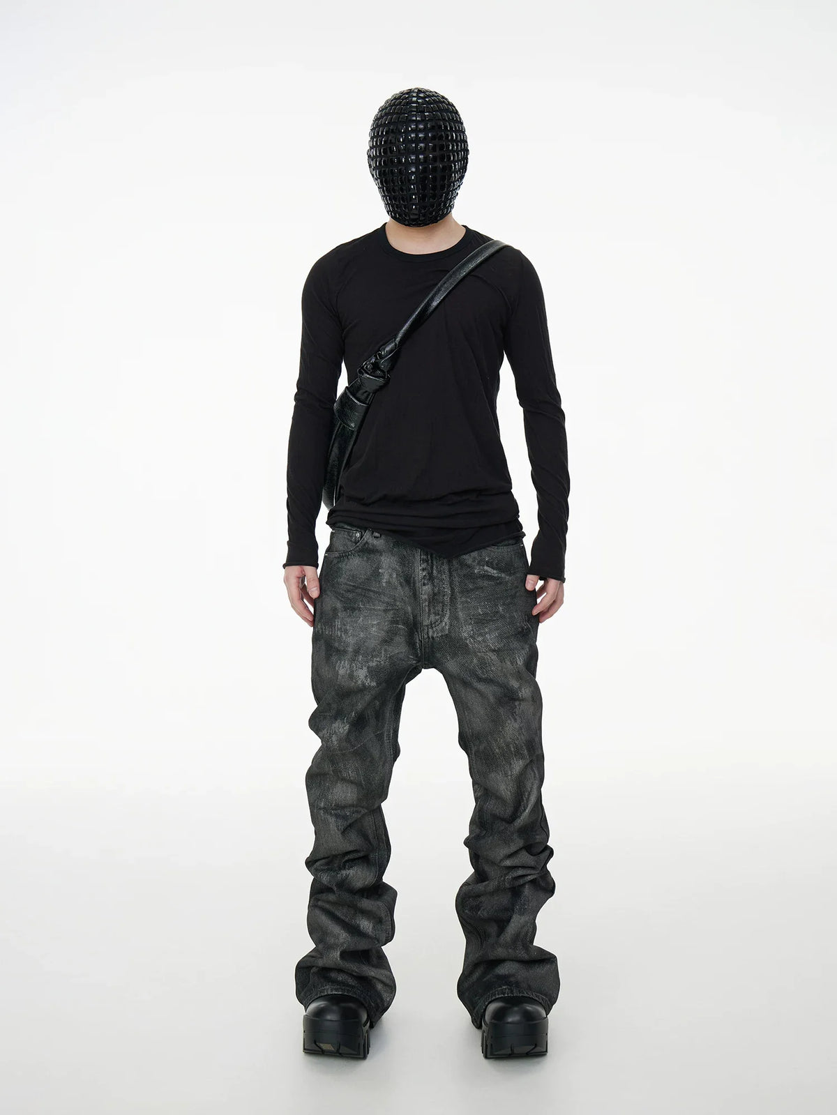 SLIM GLITTER FLARE JEANS