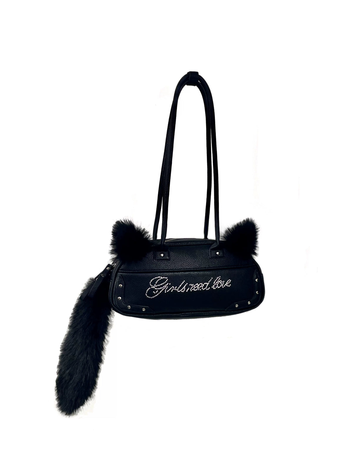 CUTE PLUSH CAT TAIL HANDBAG