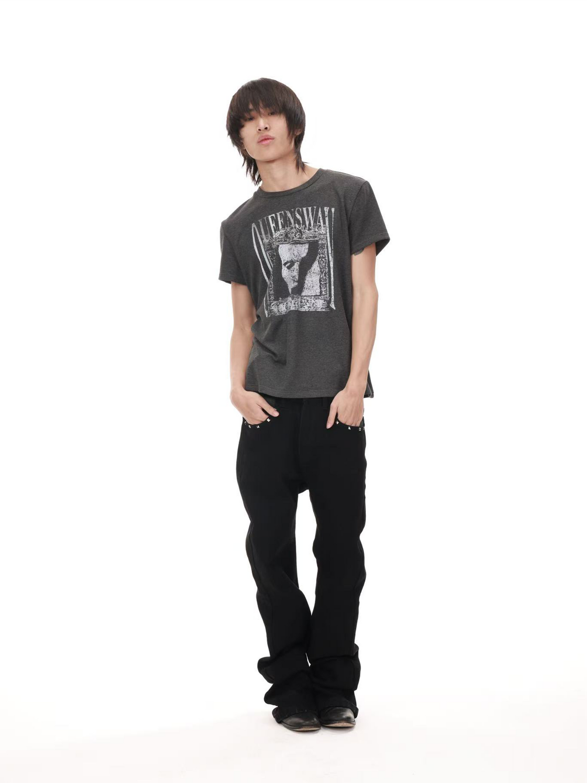 PUNK PORTRAIT GRAPHIC T-SHIRT