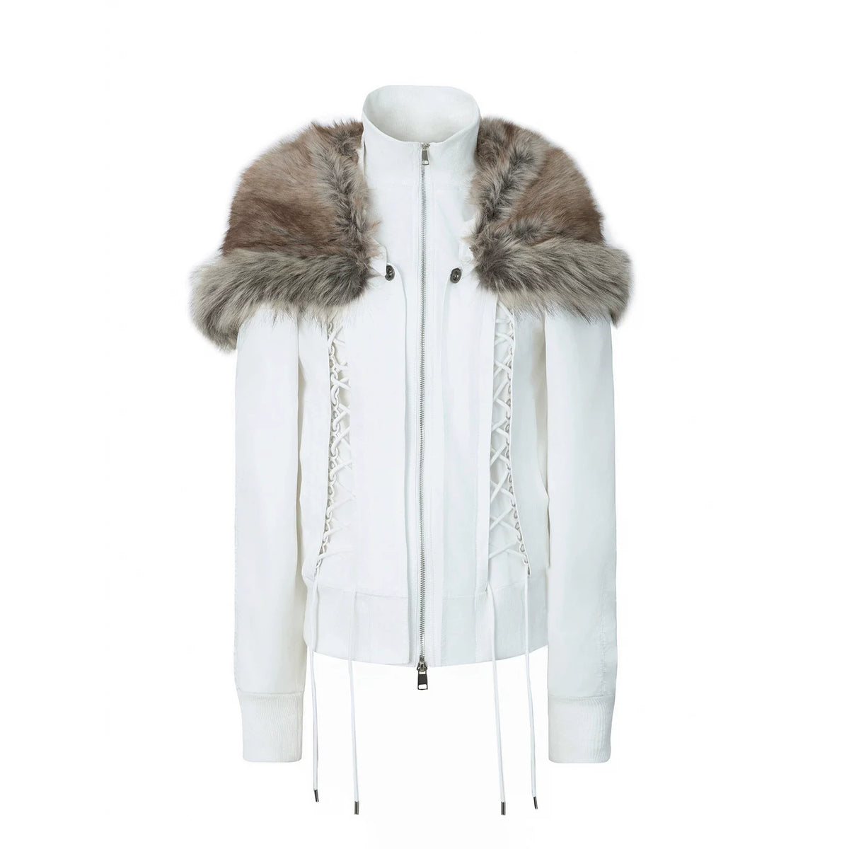 FAUX FUR SHAWL PARKER JACKET