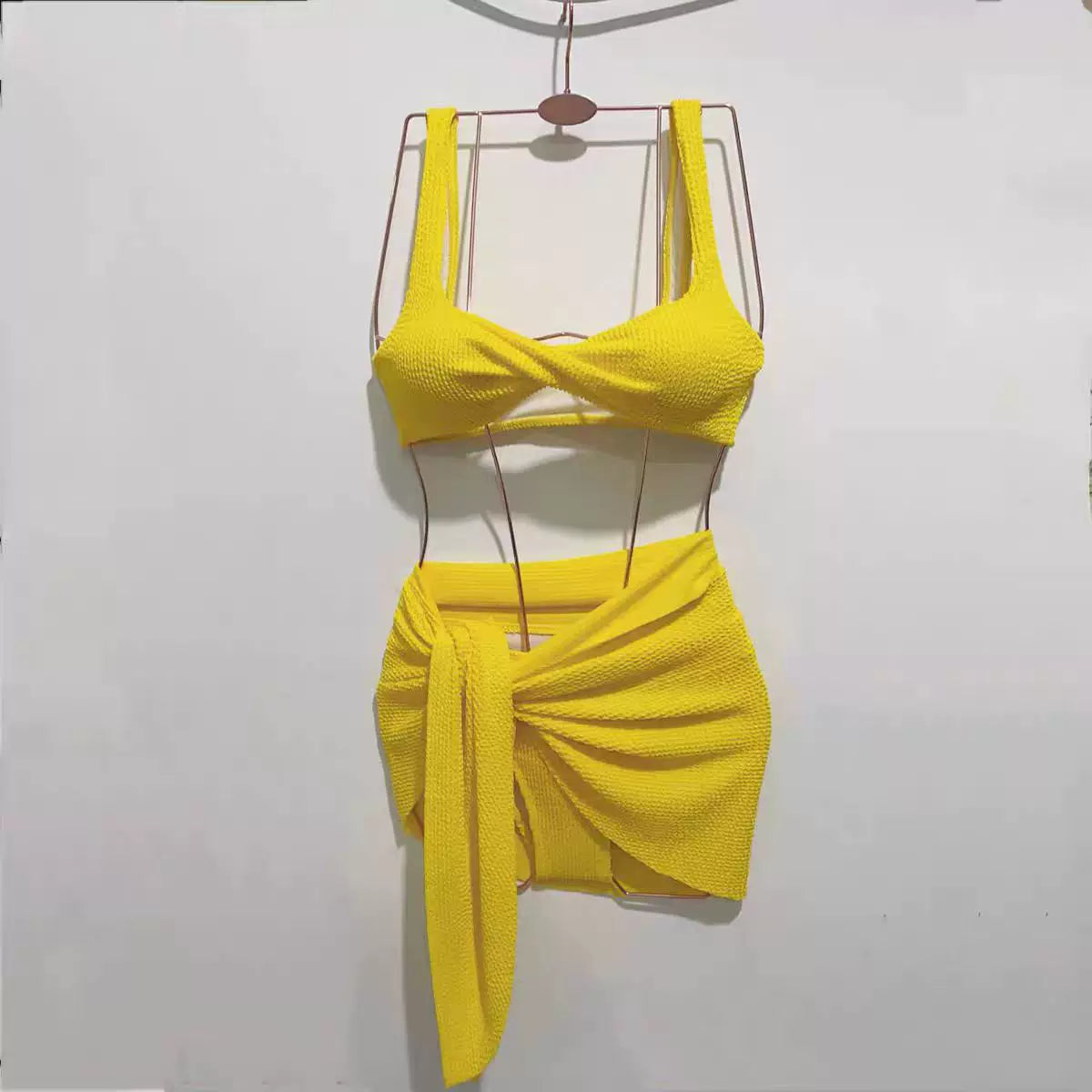 LEMON YELLOW TRIANGLE BIKINI SET