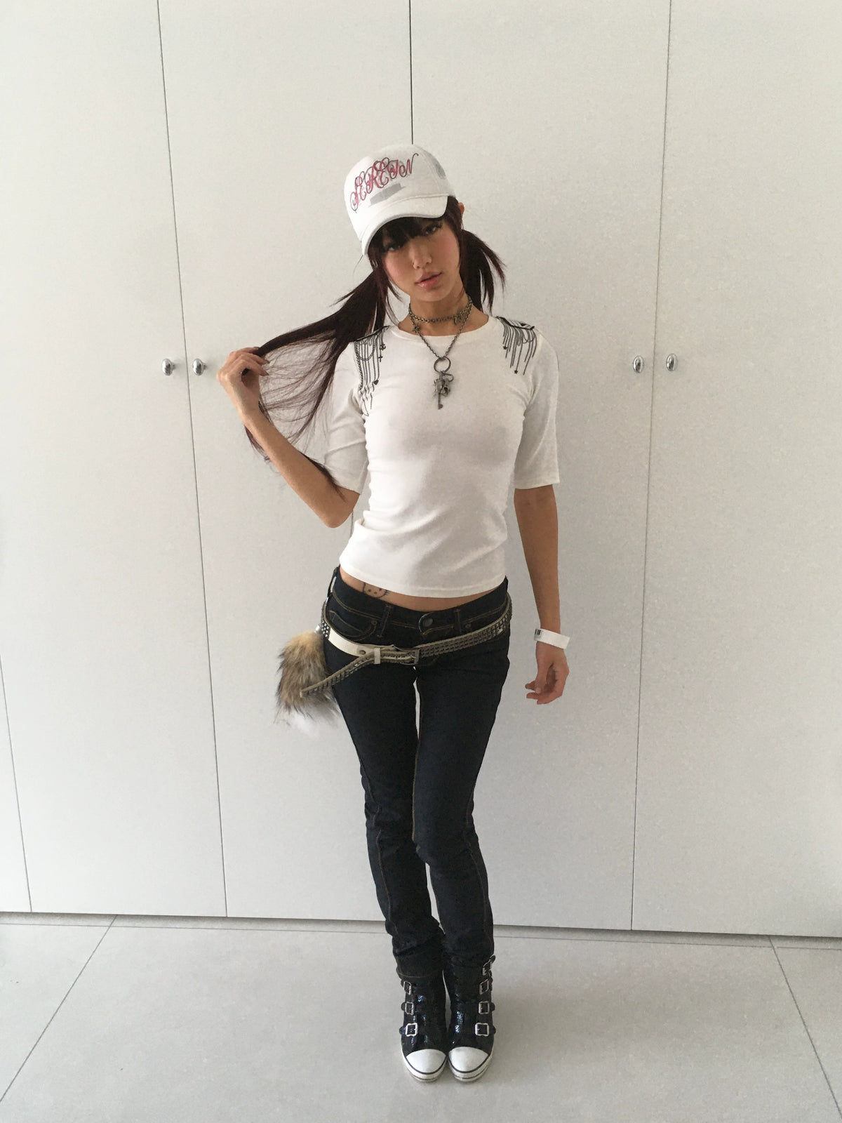 RETRO ASIAN EPAULET T-SHIRT