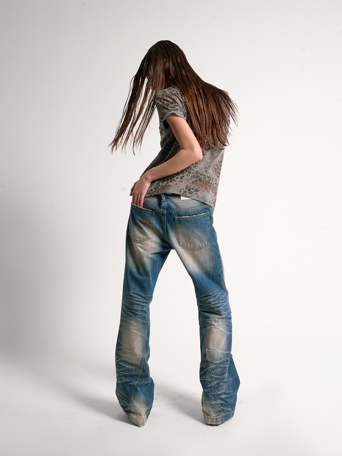 GHOST CLAW WASHED BLUE JEANS
