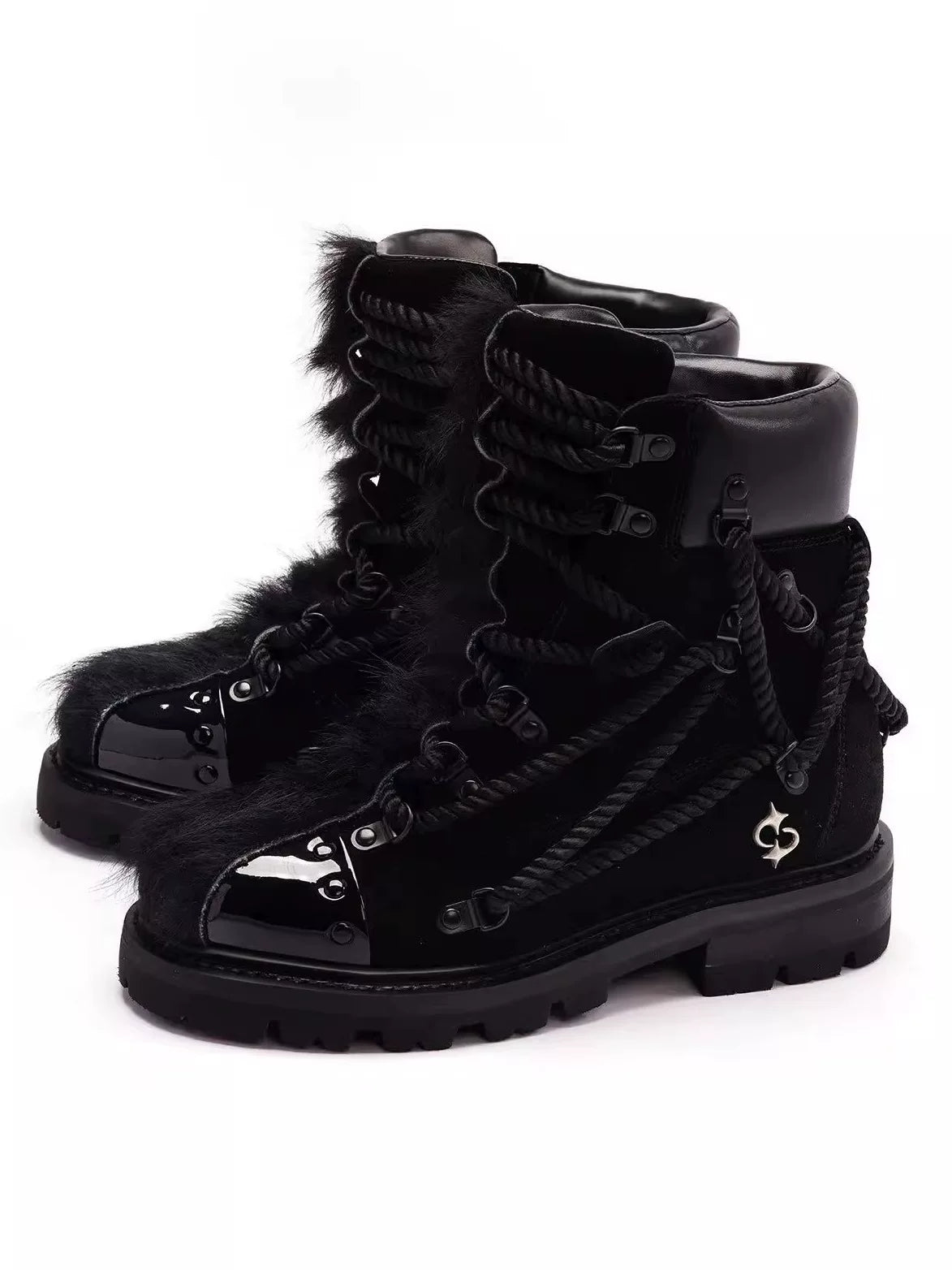 TRENDY HIGH TOP LACE-UP BOOTS