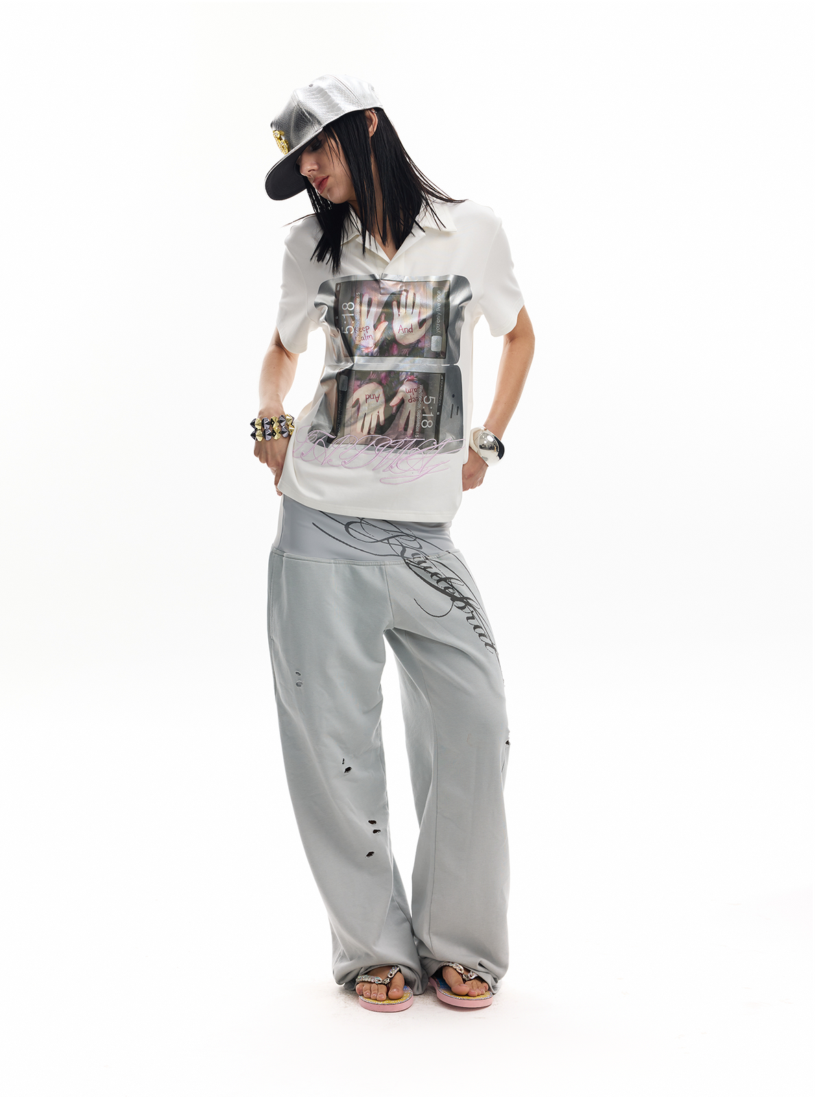 LIQUID METALLIC POLO SHIRT
