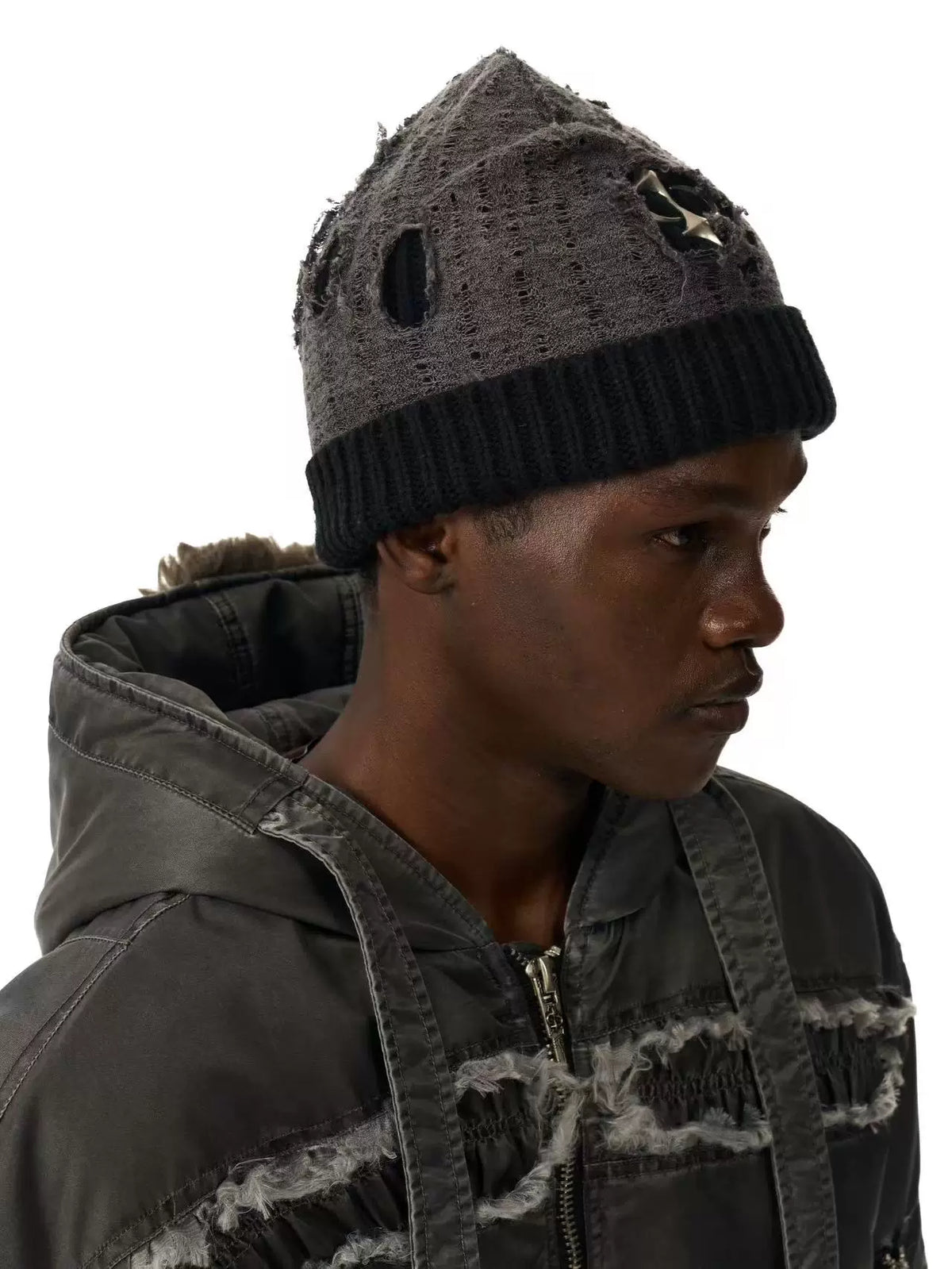 DESTRUCTION MESH KNIT HAT