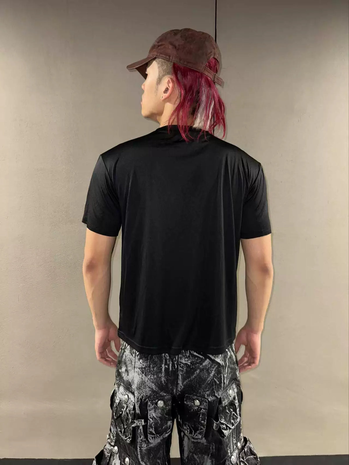 SPARKLY PRINTED SHORT SLEEVE T-SHIRT