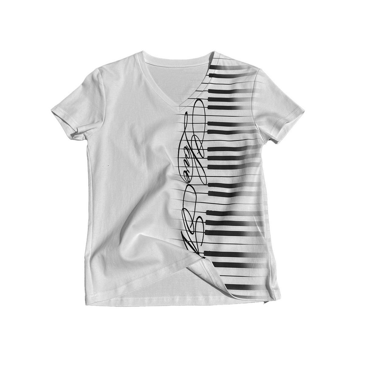 FLORAL DIAMOND PRINT T-SHIRT