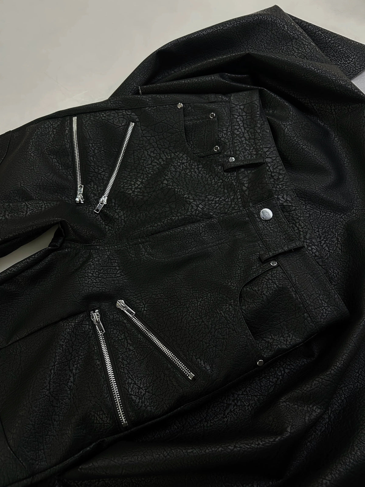 DARK PUNK SLIM FIT LEATHER PANTS