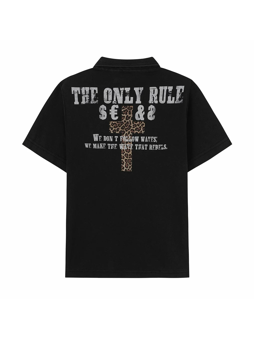 LEOPARD PRINT POLO SHIRT