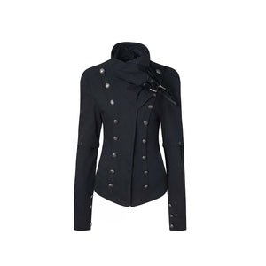 RETRO HIGH COLLAR COTTON JACKET