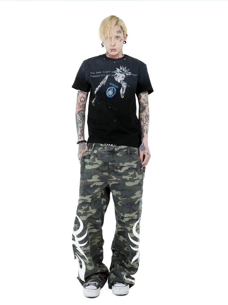 STUDDED PORTRAIT T-SHIRT