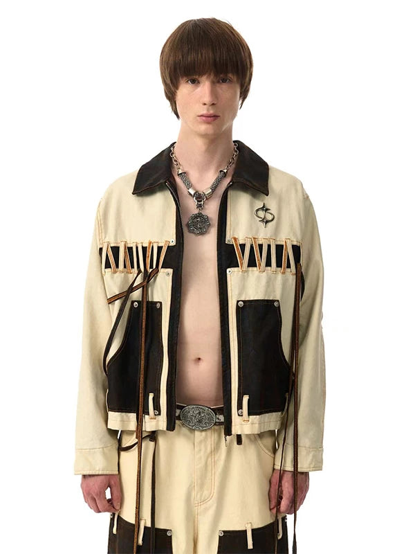 PATCHWORK LOGGING JACKET