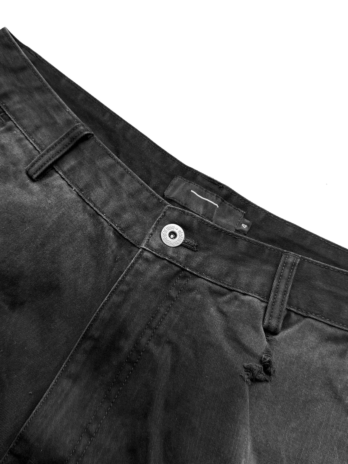 AGED WORK PANTS WITH ZIPPER