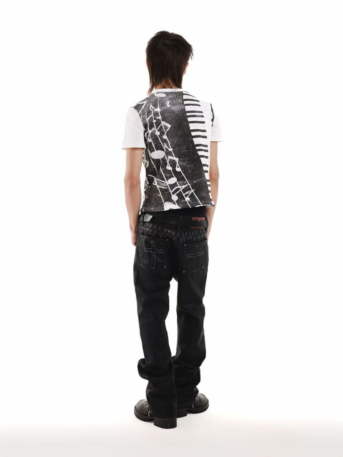 RHINESTONE-EMBELLISHED 3D T-SHIRT
