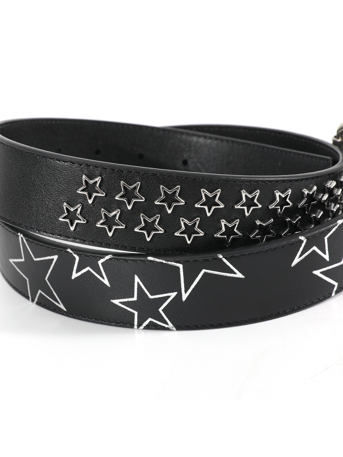 CUSTOM SILVER RIVET LEATHER BELT