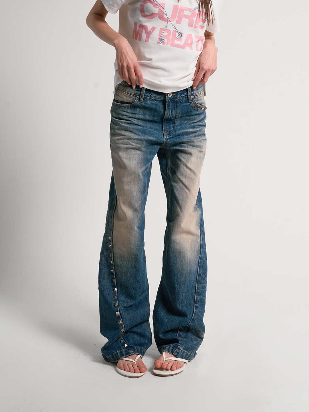 GHOST CLAW WASHED BLUE JEANS