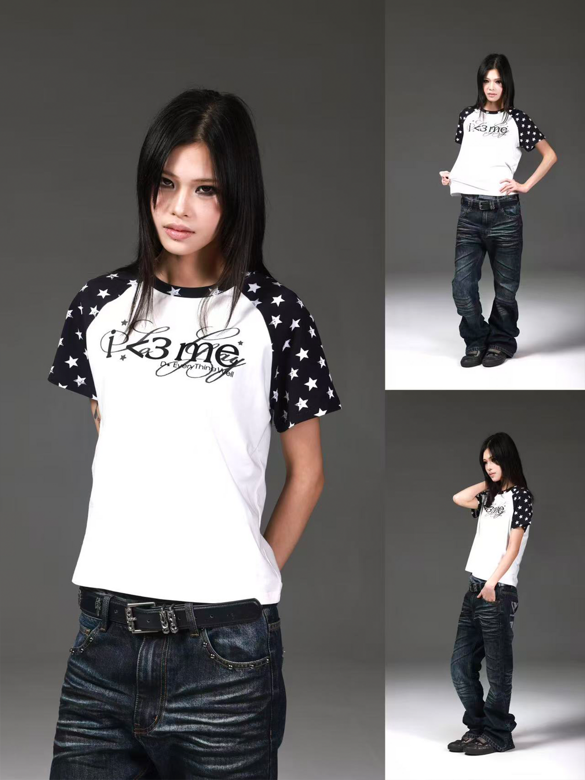 COLORFUL STAR GRAPHIC T-SHIRT