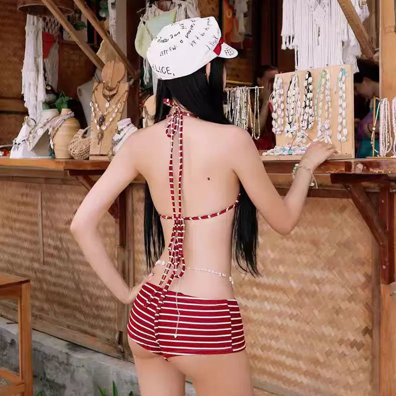 STRIPED BIKINI BOTTOMS FOR SPRING