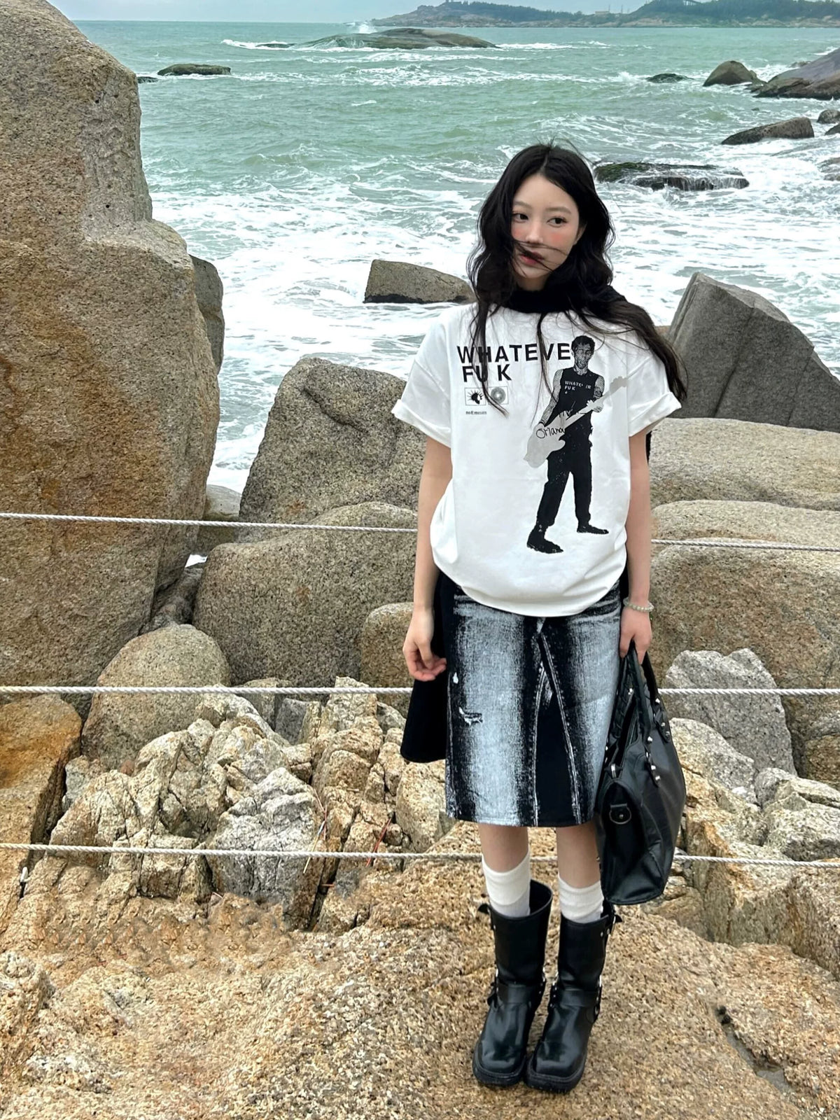 SLOGAN PRINT ICE T-SHIRT