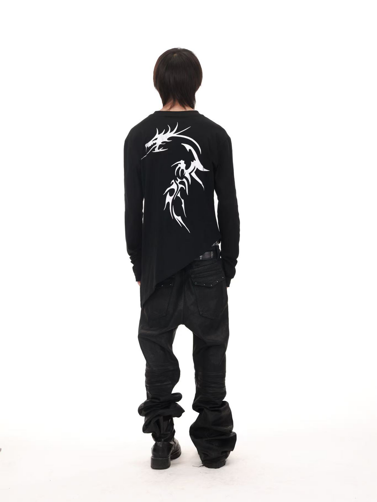 IRREGULAR DRAGON PATTERN T-SHIRT