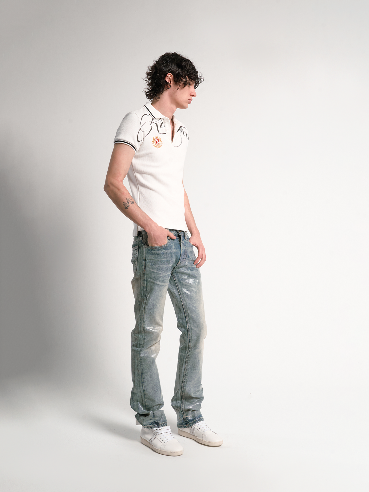 EMBROIDERED WAR HORSE POLO SHIRT