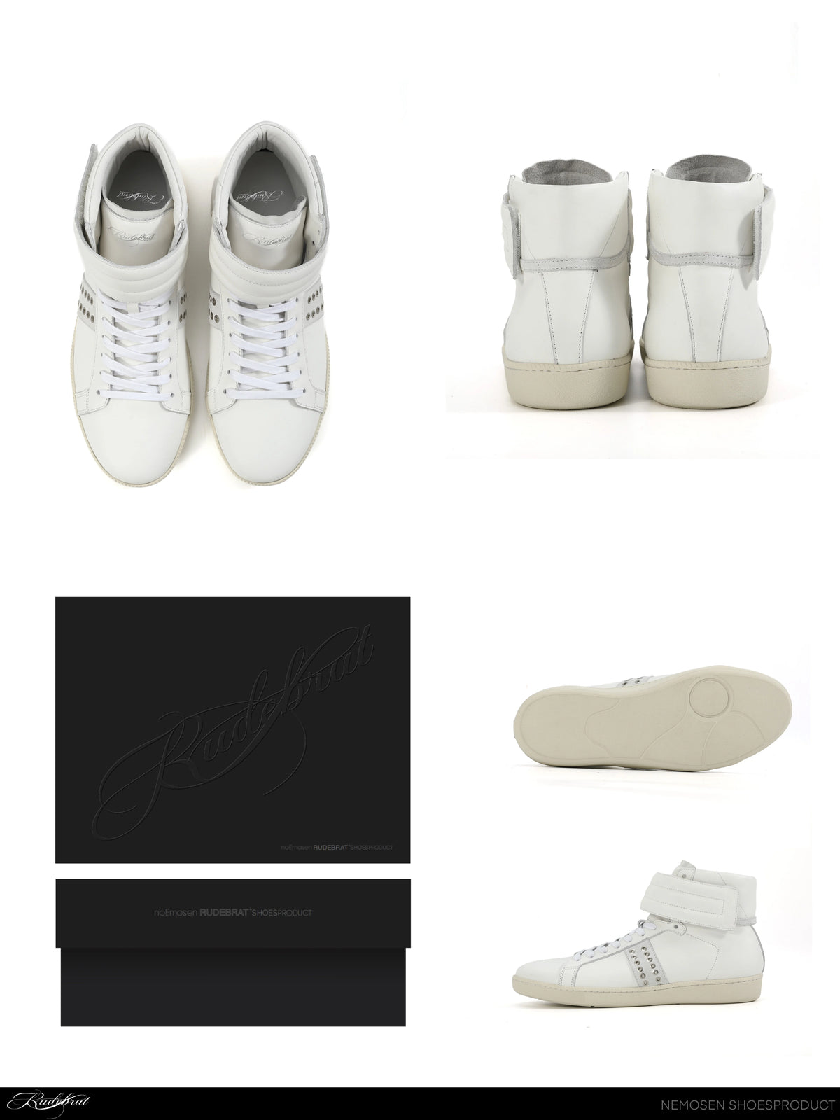 RETRO RIVET HIGH-TOP SNEAKERS