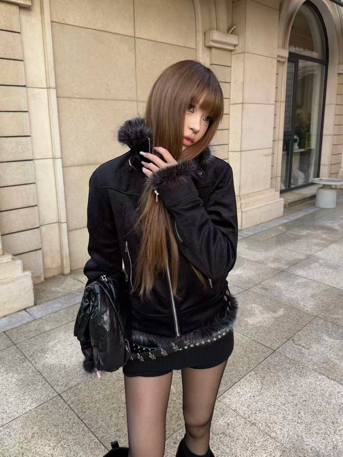 FLEECE COLLAR COTTON JACKET