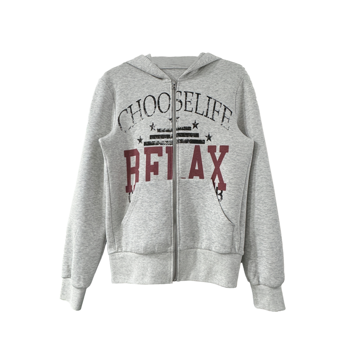 FLORAL GRAY HOODIE SWEATSHIRT