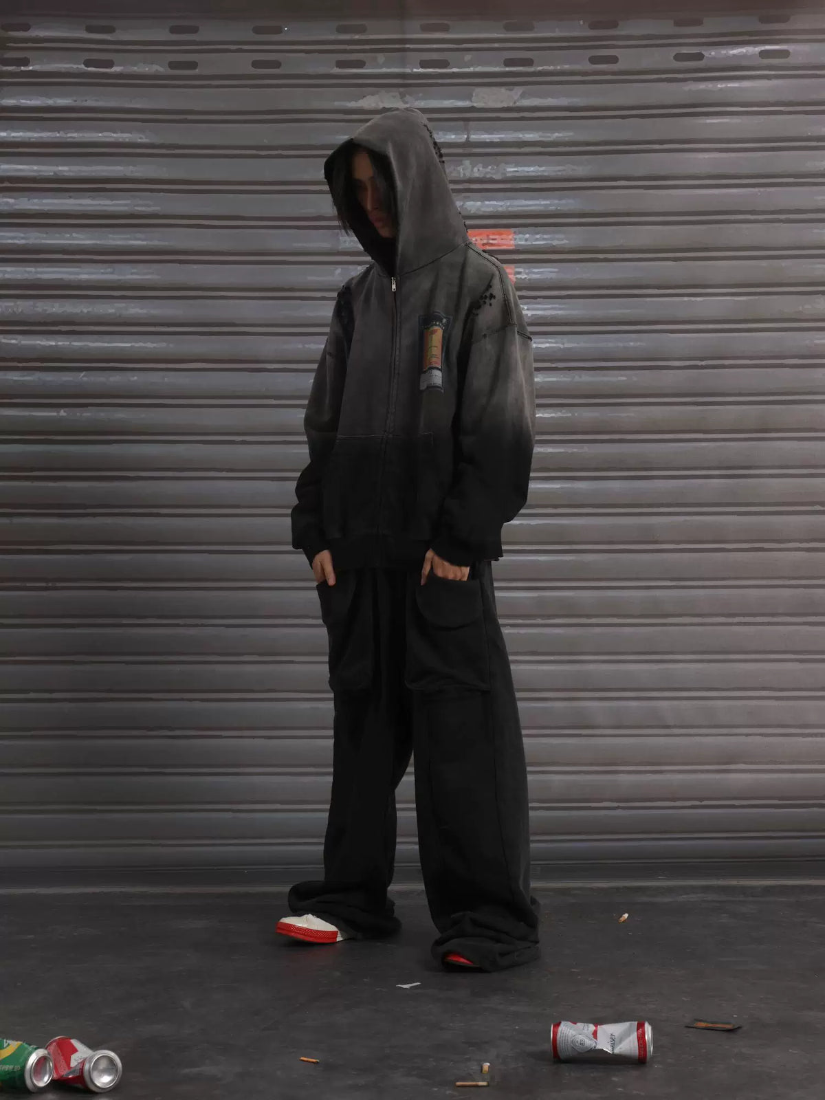 WASHED-OUT STREETWEAR HOODIE