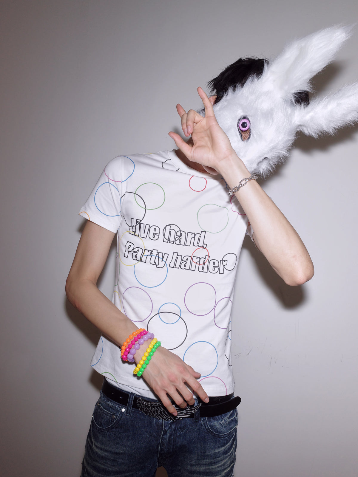 COLORFUL POLKA DOT PARTY T-SHIRT