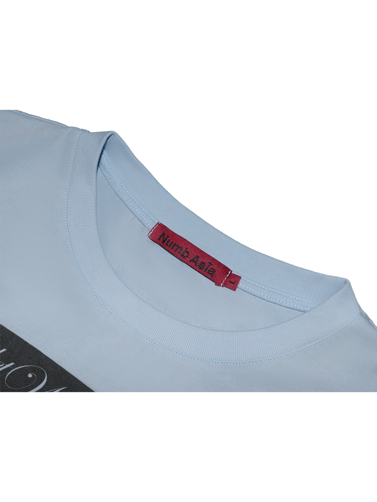 LIGHT BLUE SLOGAN TEE